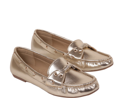 

Ilo Stylish Loafers For Women(Gold