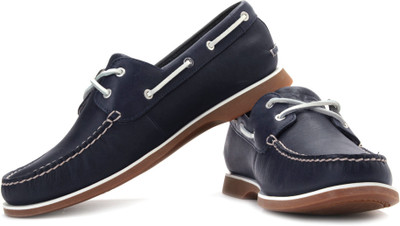 Clarks Quay Port Boat Shoes For Men(White, Brown, Navy, Navy leather