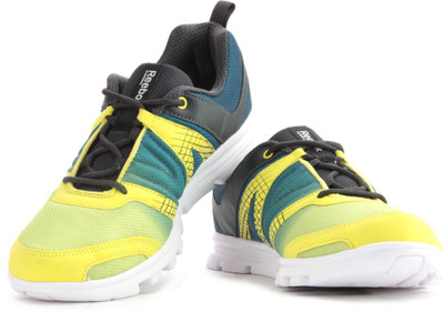 

REEBOK DUO RUNNER Running Shoes For Men(Multicolor, Green/gravel/wht/blk