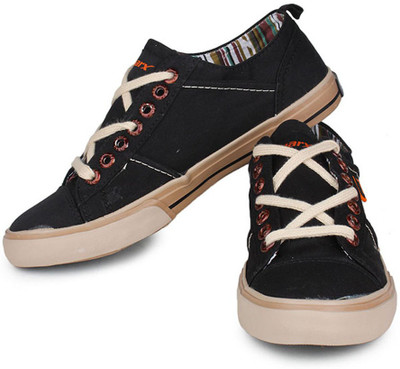 

Sparx Trendy Black Canvas Shoes For Men(Black