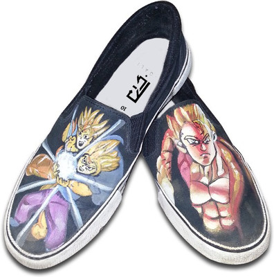 

F-Gali The Dragon Ball Z Slip-on Shoes Canvas Shoes For Women(Multicolor