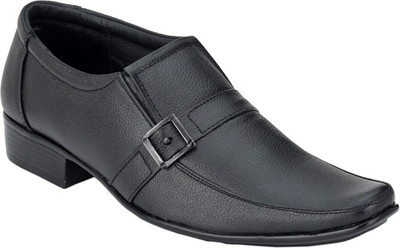 

Kingswalker Corporate premium leather Slip On Shoes For Men(Black