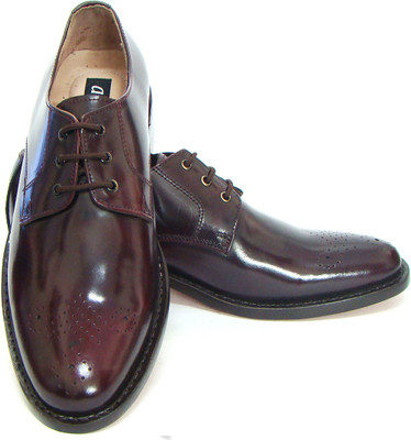 

ASM Burgundy Lace Up Shoes For Men(Burgundy