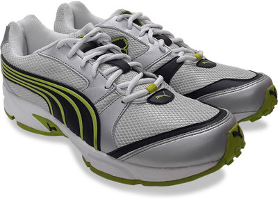 

Puma Neptune DP Running Shoes For Men(Silver, Puma silver-lime punch