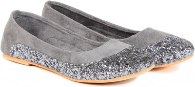 

TEN Brown Mesh/Fabric Bellies For Women(Grey)