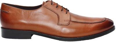 Brune BRUNE MEN TAN LEATHER HAND PAINTED FORMAL SHOES Lace Up