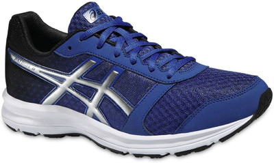 

Asics Patriot 8 Men Running Shoes For Men(Blue, Silver, Black), Asics blue::silver::black