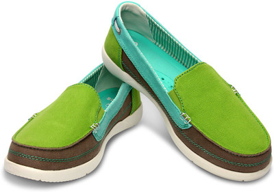 

Crocs Walu Canvas Loafers For Women(Green