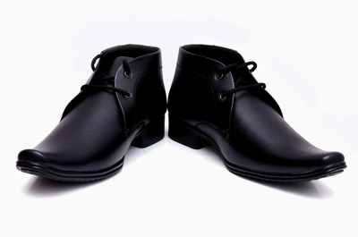 

Barretoes Black Original Lace Up Shoes For Men(Black)