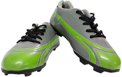 

Aryans Stripes Football Shoes For Men(Grey, Gray