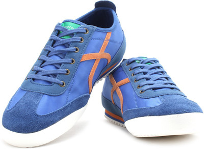 

United Colors of Benetton Corporate Casuals For Men(Blue, Orange), 901