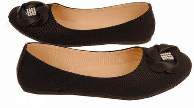 New Looks Flower Bellies For Women(Black