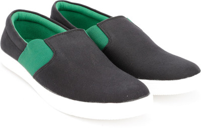 

Andrew Scott Canvas Shoes For Men(Black), Black-green