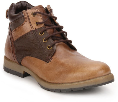 

Arden Crouch Side Panel Boots For Men(Tan, Brown
