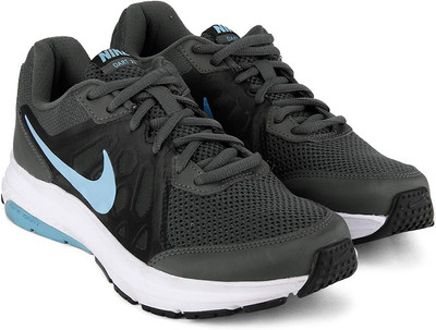 

Nike DART 11 MSL Running Shoes For Women(Grey, Dark grey/td pl blue-blck-wht