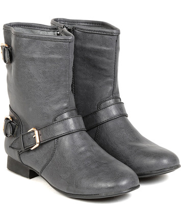 

TEN TEN Women's Grey Mid Length Boots Boots For Women(Grey)