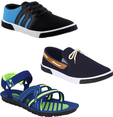 

Oricum COMBO(O)-347-417-935 Canvas Shoes For Men(Blue, Navy, Black, Green
