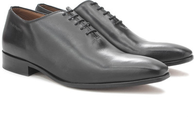 

Hush Puppies By Bata ONE PIECE Lace Up Shoes For Men(Black