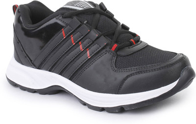 Global India Mens Sports Shoes Running Shoes For Men(Black, White, Red