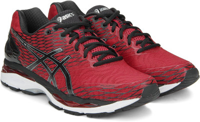 

Asics GEL-NIMBUS 18 Running Shoes For Men(Red, Racing red/black/silver