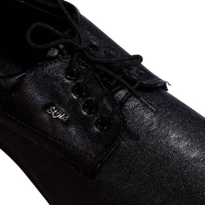 Smoky Black Party Lace Up Shoes