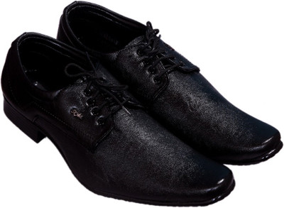 

Smoky Black Party Lace Up Shoes For Men(Black)