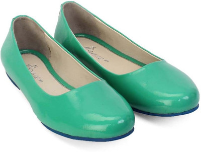 

Brune GreenWith Cream Sole Bellies For Women(Green, Beige