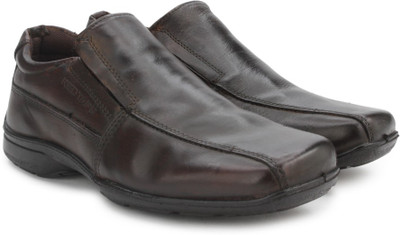 

Red Tape Men Genuine Leather Slip On Shoes For Men(Brown