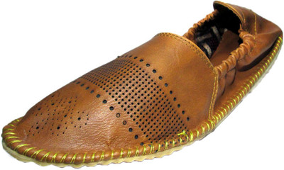 

eShop24x7 Hand Crafted Band Design Caramel Loafers For Men(Tan, Caramel brown