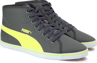 

Puma Elsu v2 Mid SL IDP Sneakers For Men(Grey, Dark shadow-safety yellow
