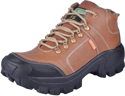 

FAUSTO Hiking and Trekking Boots For Men(Tan, Teak
