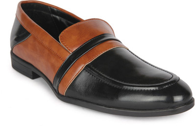 

DaMochi LAGOS Slip On Shoes For Men(Black, Tan