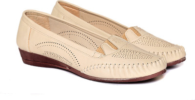 

Adorn Latest Fashion Loafers For Women(Beige, Cream