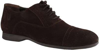 

Salt N Pepper Smoke Brown Suede Lace Up Shoes For Men(Brown), Chocolate