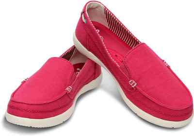 

Crocs Walu Canvas Loafers For Women(Pink