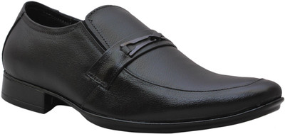 

Leather King Slip On Shoes For Men(Black)