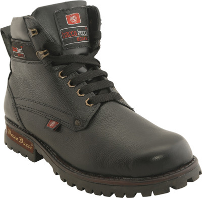 

Bacca Bucci Steel Toe Boots For Men(Black
