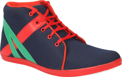 

Drivn Ankle Length Casual Sneakers For Men(Blue, Red