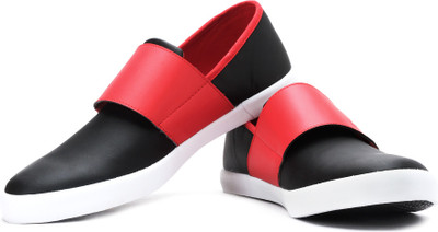 

Puma El Rey Milano Sneakers For Men(Black, Red), Black-high risk red-white