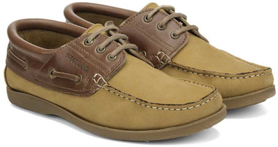 

Woodland Boat Shoes For Men(Tan, Camel
