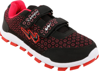 

Action Campus Synthetic and Nylon Mesh Sports Shoes Walking Shoes For Women(Black, Pink, Black rani
