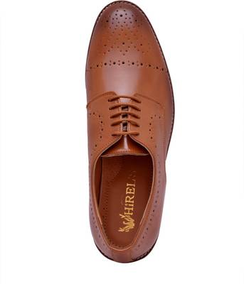 Hirel's Tan Cap Toe Derby Lace Up Lace Up