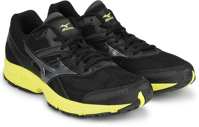 

Mizuno Spark Running Shoes For Men(Black, Yellow), Black::black::safety yellow