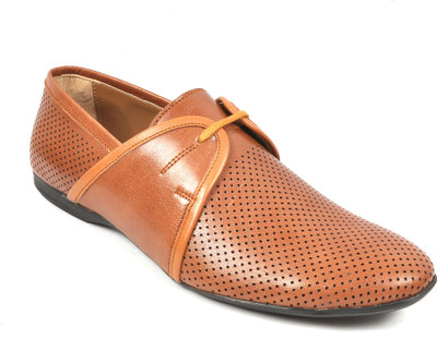 

Toruzzi Designer Lace Up Shoes Casuals For Men(Tan