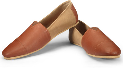 

FUNK Voug Tan Leather Look with Tan Suede Casuals For Men(Tan, Beige