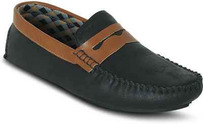 

Get Glamr Color Block Loafers For Men(Black