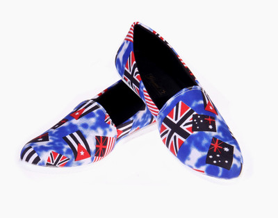 

Goyal Blue Printed Casual Shoes For Men(Blue)