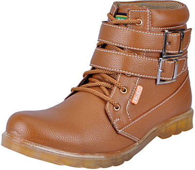 

FAUSTO Hiking and Trekking Boots For Men(Tan, Teak