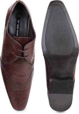 Red Tape Men Genuine Leather Lace Up Shoes
