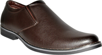 

Leather Chief Slip On Shoes For Men(Brown)